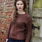 Rust Jumper from the Debbie Bliss Winter Garden Booklet