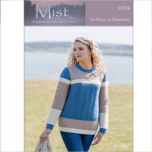 Twilleys of Stamford Mist DK Knitting Pattern for Hats and Scarves 9178